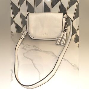 Kate Spade Orchard Street Penelope White Pebbled Leather Crossbody Bag